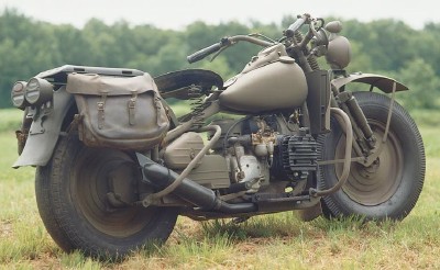 1942 harley-davidson xa motorcycle side view